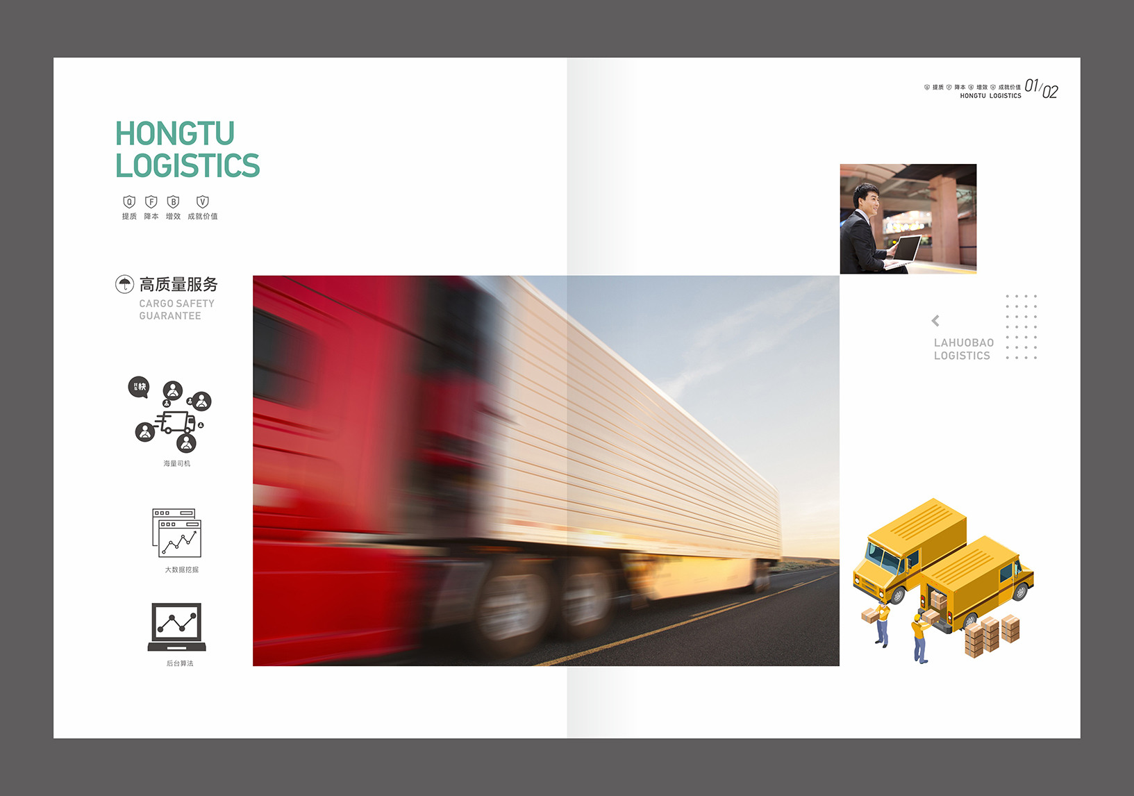 宏图物流画册设计：公司服务优势