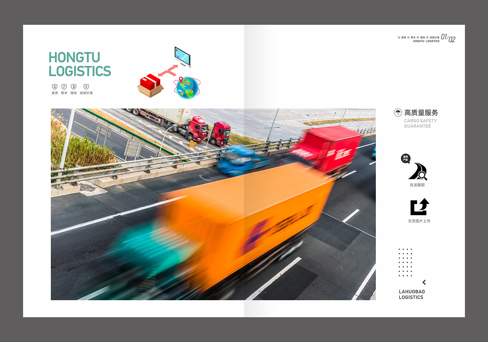 宏图物流画册设计：服务流程