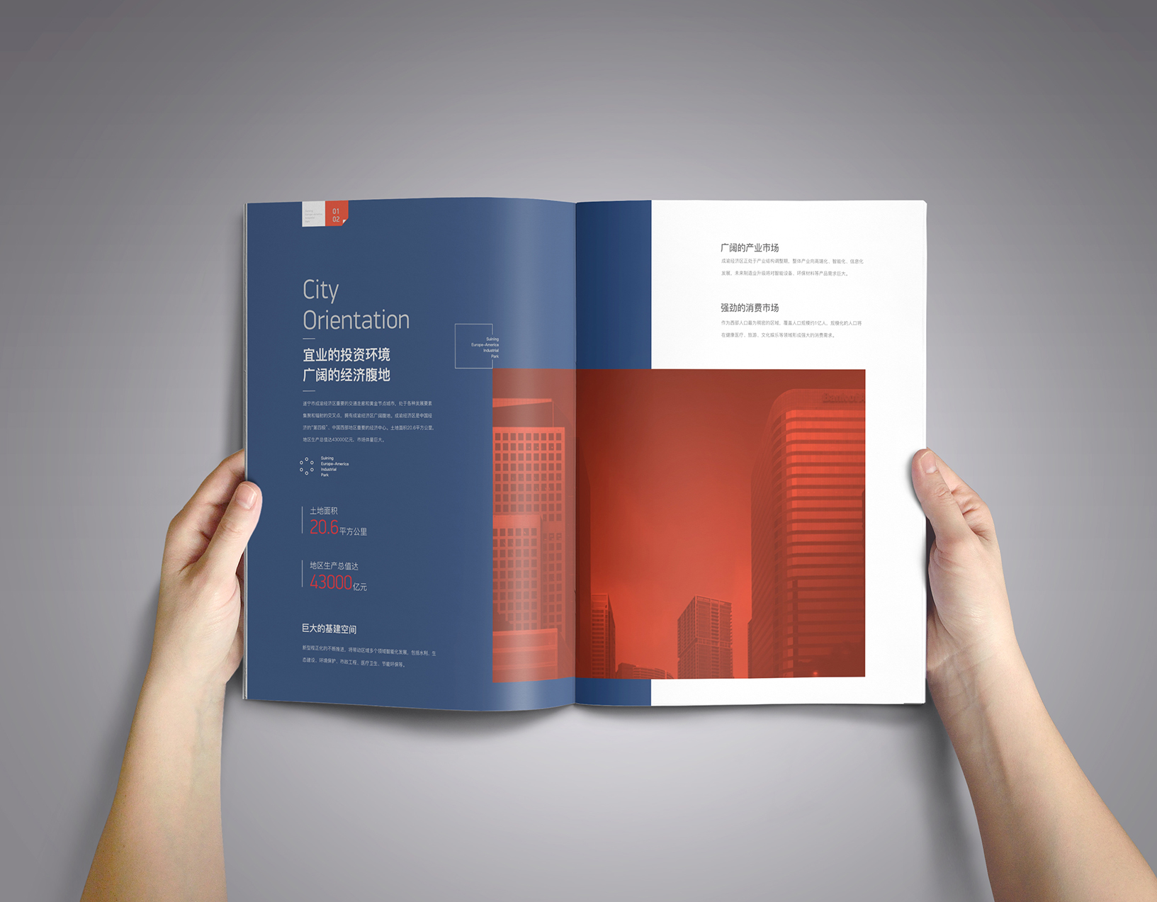 欧美产业园招商手册设计正面