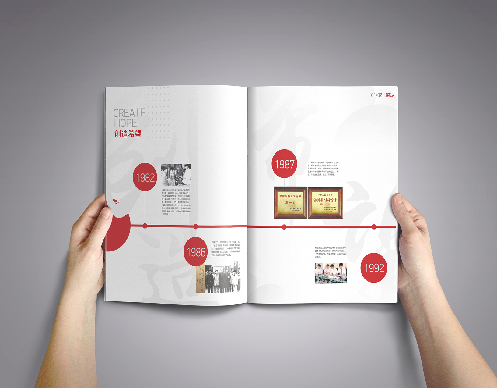 特驱集团品牌历史画册设计