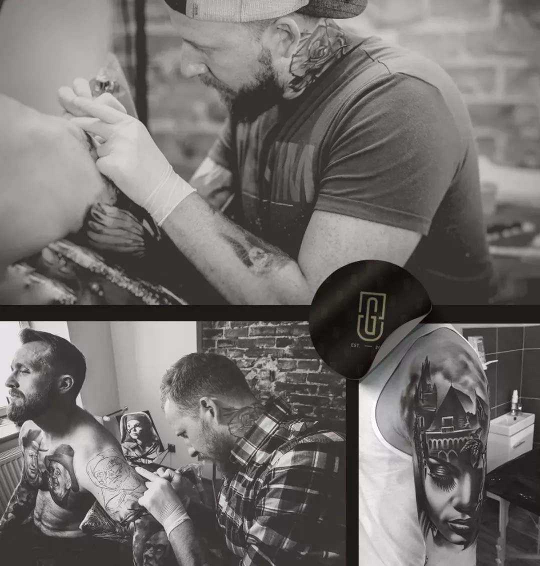 纹身店品牌形象墙