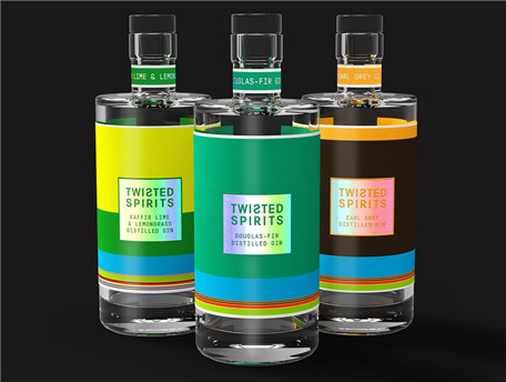 创意白酒产品包装渐变设计