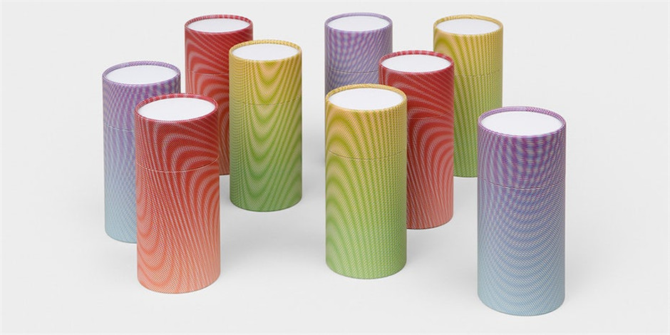 高端创意纸质圆形包装罐设计