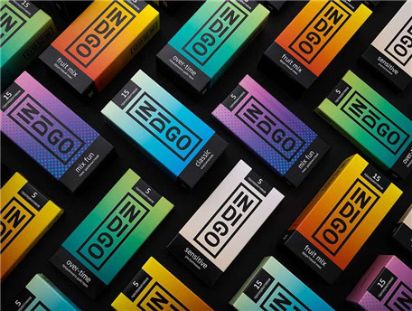 多色渐变包装盒设计