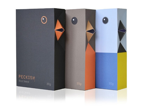 创意包装盒设计模仿啄木鸟造型