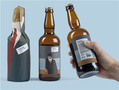 酒品包装设计模拟成功男士衣着造型