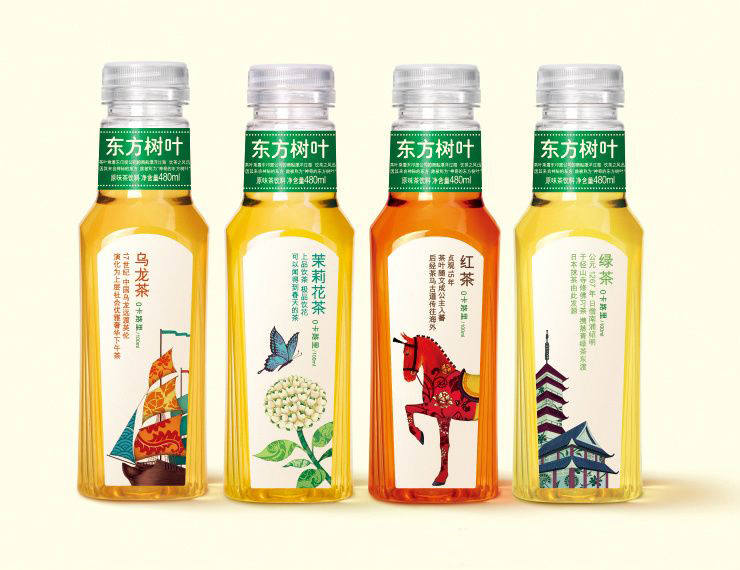 农夫山泉东方的茶品牌包装设计