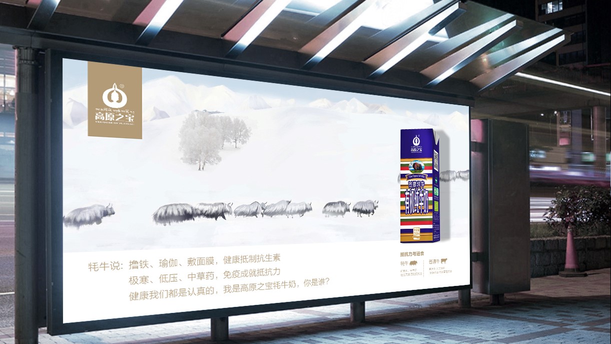 高原之宝街道广告设计投放