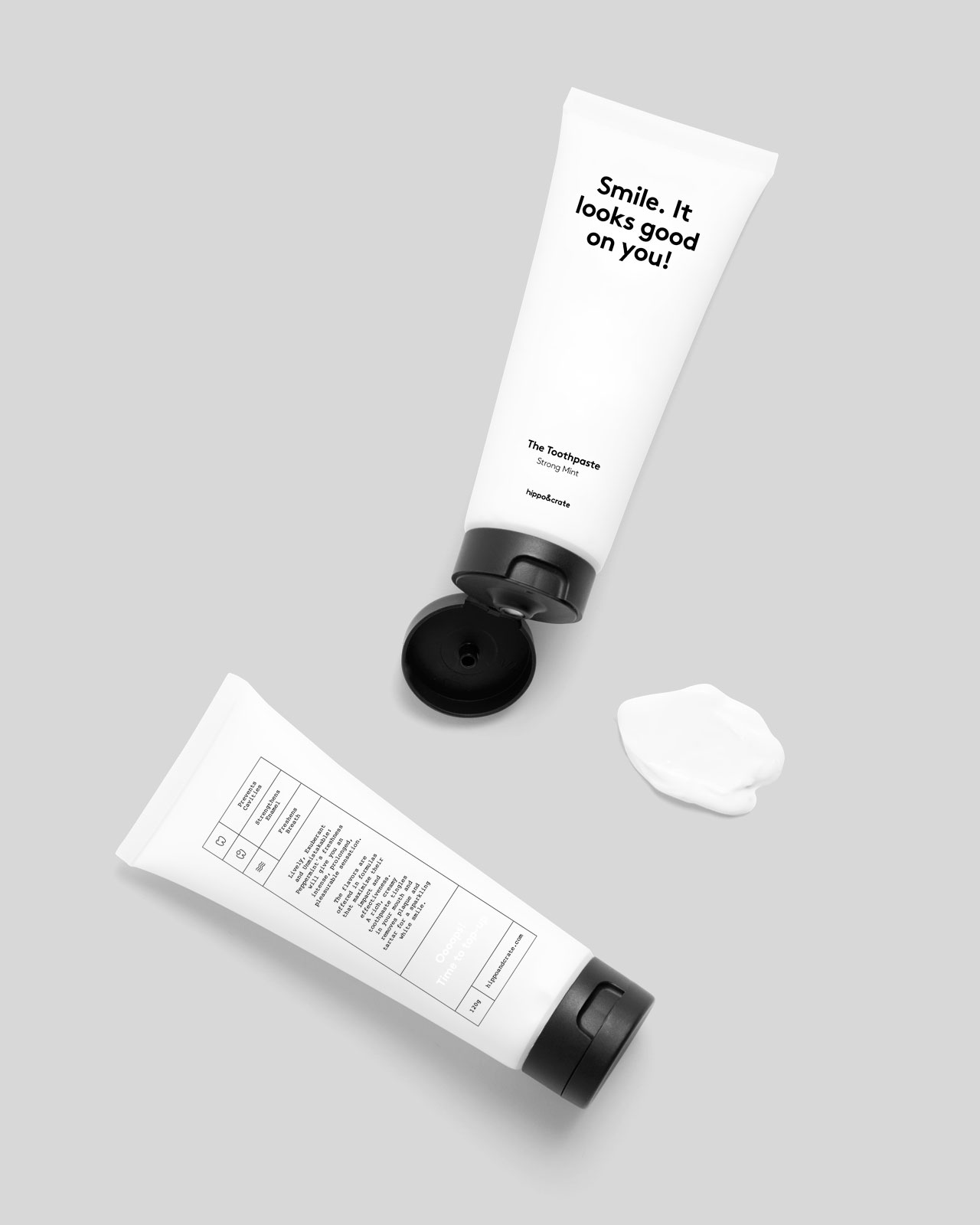 Hippo&Crate护理牙齿产品包装设计