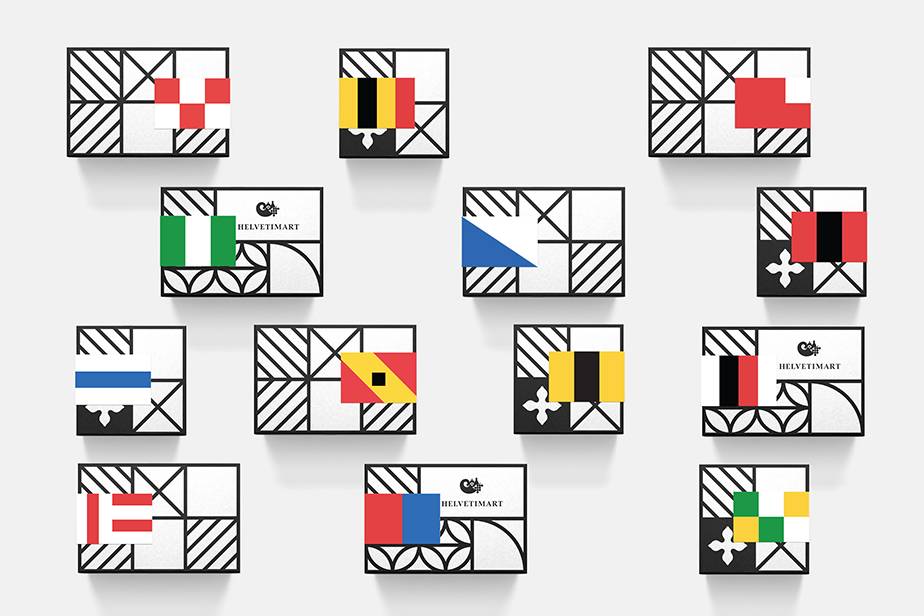 Helvetimart食品品牌vi标志设计