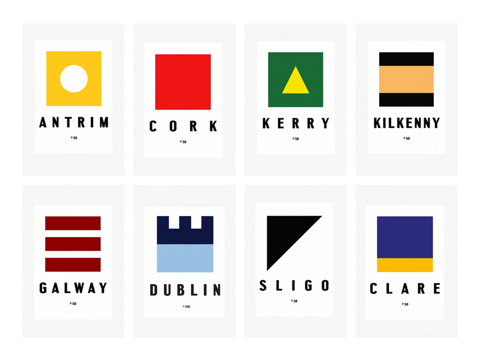 爱尔兰体育纪念品各类标志设计