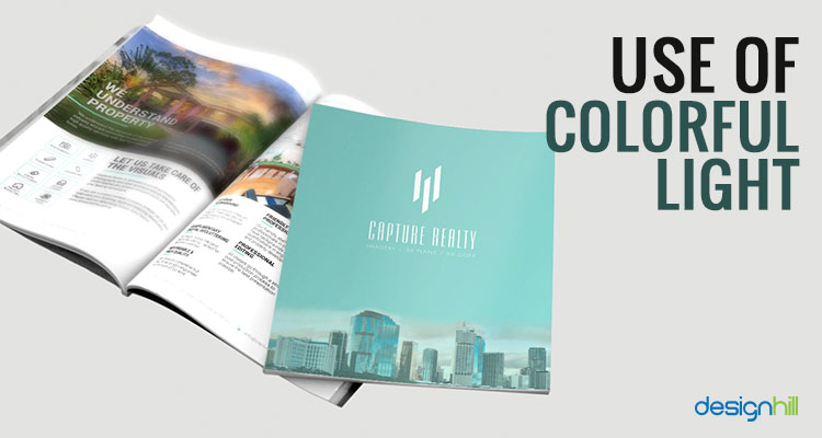 色彩光应用到画册设计中