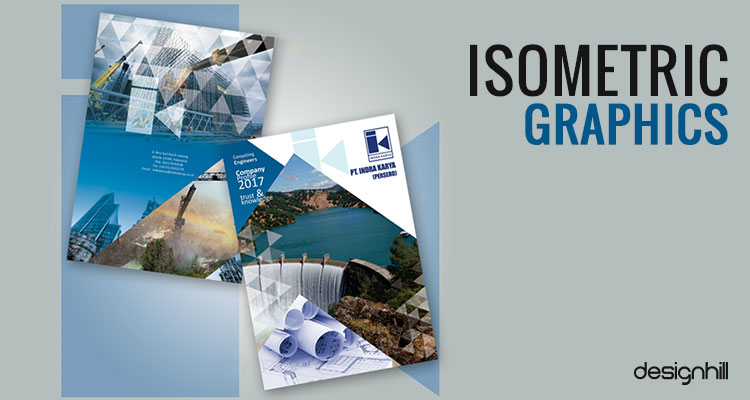 画册设计中使用等距图形