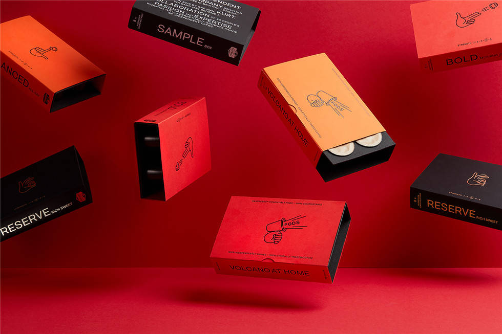 Volcano At Home咖啡包装视觉设计