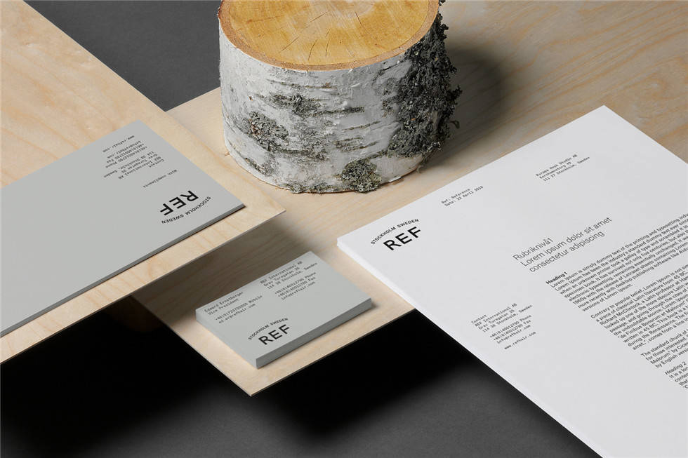 REF护发素品牌企业名片设计